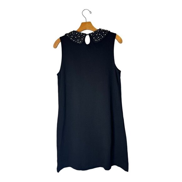Vivienne Tam Dress Women Medium Black Peter Pan Jeweled Collar‎ A Line Cocktail - Picture 2 of 10
